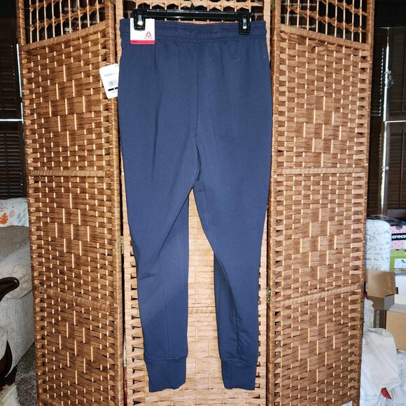 Reebok Mens Jogger Pants - Size Small - Navy - NWT - Picture 2 of 4
